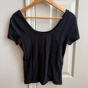 Madewell Black Short Sleeve Top